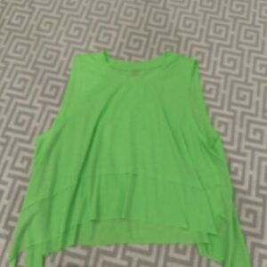 Free People Movement Bright Green Tee